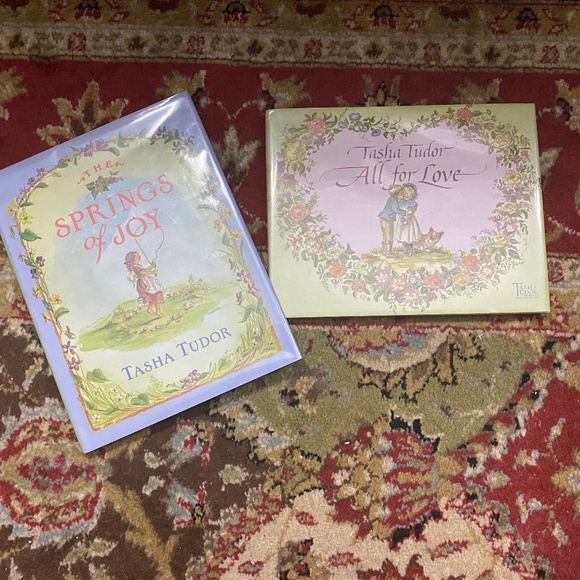 Tasha Tudors the springs of joy and all for love books - Picture 1 of 3